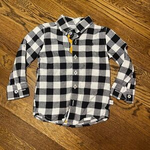 Boys buffalo plaid button down